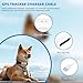 Gltire 2-in-1 Magnetic USB Charger Cable for Tractive GPS Tracker - Fast Charging Cable Compatible with Tractive Smart Dog Pet GPS Tracker - Durable USB Charging Cord for Pet GPS Device (White)