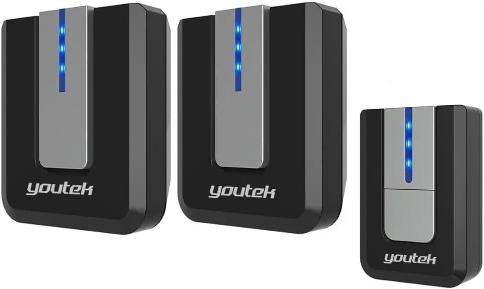 Campainha Sem Fio Dupla Até 300 Mts 52 Toques 2 Receptores Longo Alcance