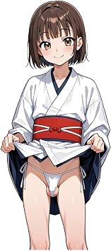 Sexy FUTA Girl Stickers Anime Style Vinyl Auto Decals A,5.1 | for Car Window, Fuel Tank Cover, Helmet, Bumper, for Teenagers Adults