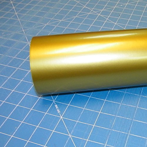 12" x 10 Ft Roll of Oracal 751 Gold Metallic Vinyl for Craft Cutters and Vinyl Sign Cutters
