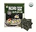 KIMNORI Sushi Nori Seaweed Sheets – 10 Full Size USDA Organic, Yaki Roasted Rolls, Wraps, Snack, 100% Natural Laver, Gluten Free, No MSG, Non GMO, Vegan, Kosher, 25 Gram 0.88 Ounce