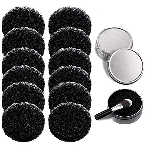 14 Pack Makeup Brush Cleaner, Brush Color Removal Sponge Makeup Quick Cleaner Sponge for Switch Color