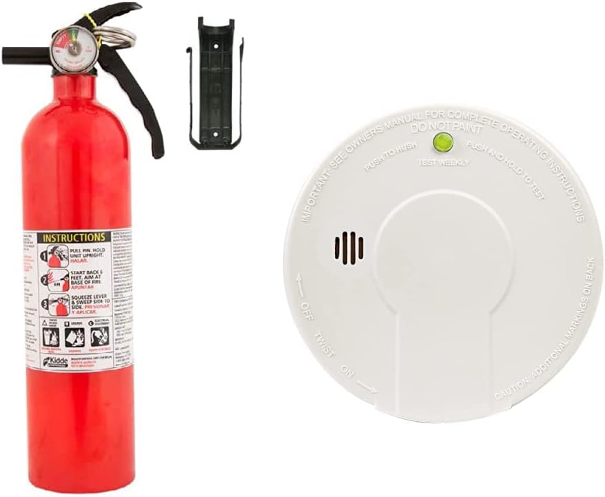 Kidde FA110 Multi Purpose Fire Extinguisher 1A10BC, 1 Pack & Smoke