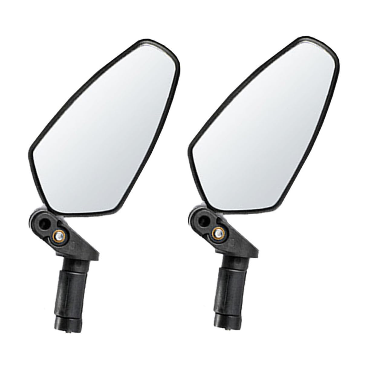 2 Specchietti Retrovisori Bicicletta Convesso HD Riflettente per Mountain Bike e Manubrio Design Pieghevole e Resistente Facile Installazione per Sicurezza su