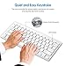 JETech Ultra-Slim 2.4G Wireless Keyboard for Windows (White) - 2161