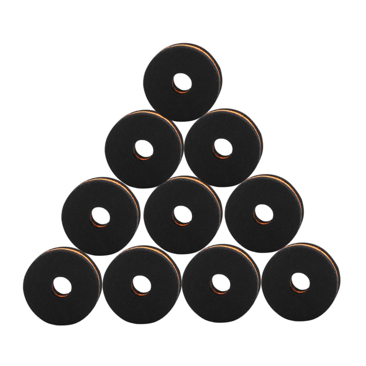 OFFSCH 10pcs Cymbal Felt Pads Set Drum Set Replacement Parts for Snare Drum Accessories