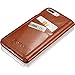 KAVAJ iPhone 8 Plus iPhone 7 Plus Case Leather Dallas Cognac-Brown Slim-Fit Genuine Leather iPhone 8 Plus Wallet Case Leather Flip Case Folio Business Card Holder Cover Book Case Apple iPhone8 Plus