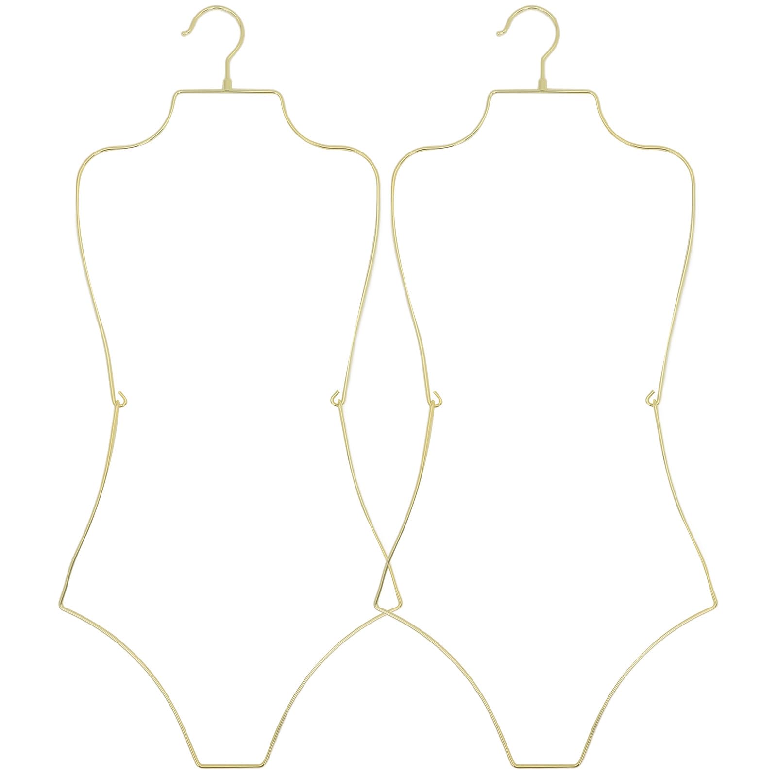 Cintre pliable métal bikini robe maillot de bain doré dressing dressing d'été