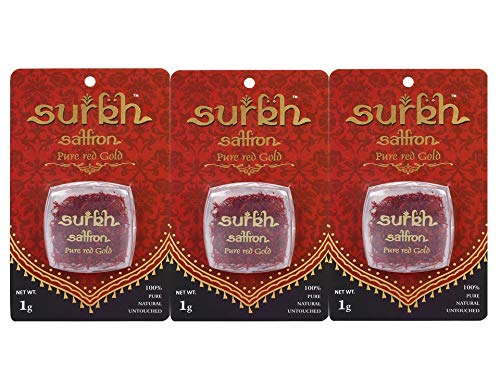 See full amazon price history chart for Surkh Saffron 100% Pure Natural Untouched Premium Grade 1 Saffron Kesar (1 Grams, Pack of 3) Surkh Saffron 100% Pure Natural Untouched Premium Grade 1 Saffron Kesar (1 Grams, Pack of 3) (B07T84XHCZ) Amazon Price History, Amazon Price Tracker