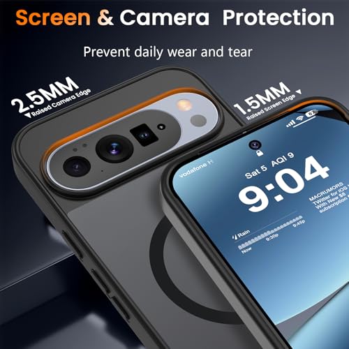 Image of WRJ Magnetic for Google Pixel 11 /11 Pro Case+Screen Protector, Black
