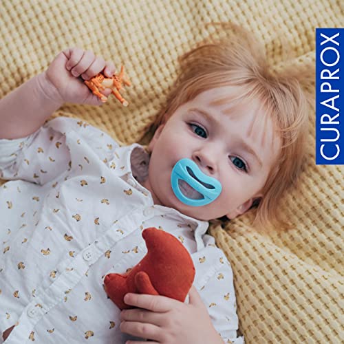 Curaprox Baby Korrektur-schnuller Grösse 2 – Für Kinder Ab 2,5 Jahren | Unterstützt Die Kiefer- & Zahnentwicklung | BPA-frei, Türkis, Mit Reinigungs- & Tragebox | in Der Schweiz Hergestellt
