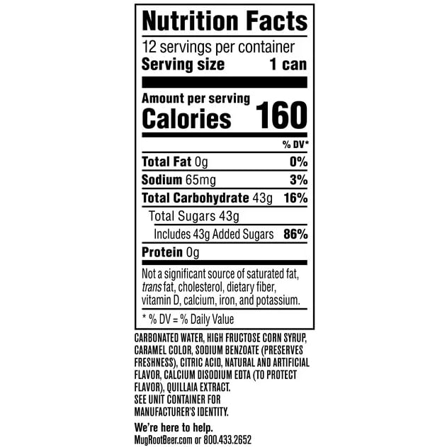 B4Y-Mug Root beer Soda, 20 oz Bottles (12)