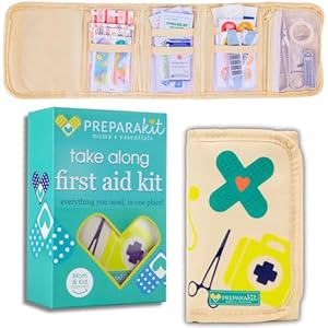 Travel First Aid Kit for Kids – Mini First Aid Kit for Car, Purse, Backpack, or Diaper Bag – 75 Piece Travel Medicine Kit Includes All Essential Medical Supplies – TSA-Approved (Kid Joy)
