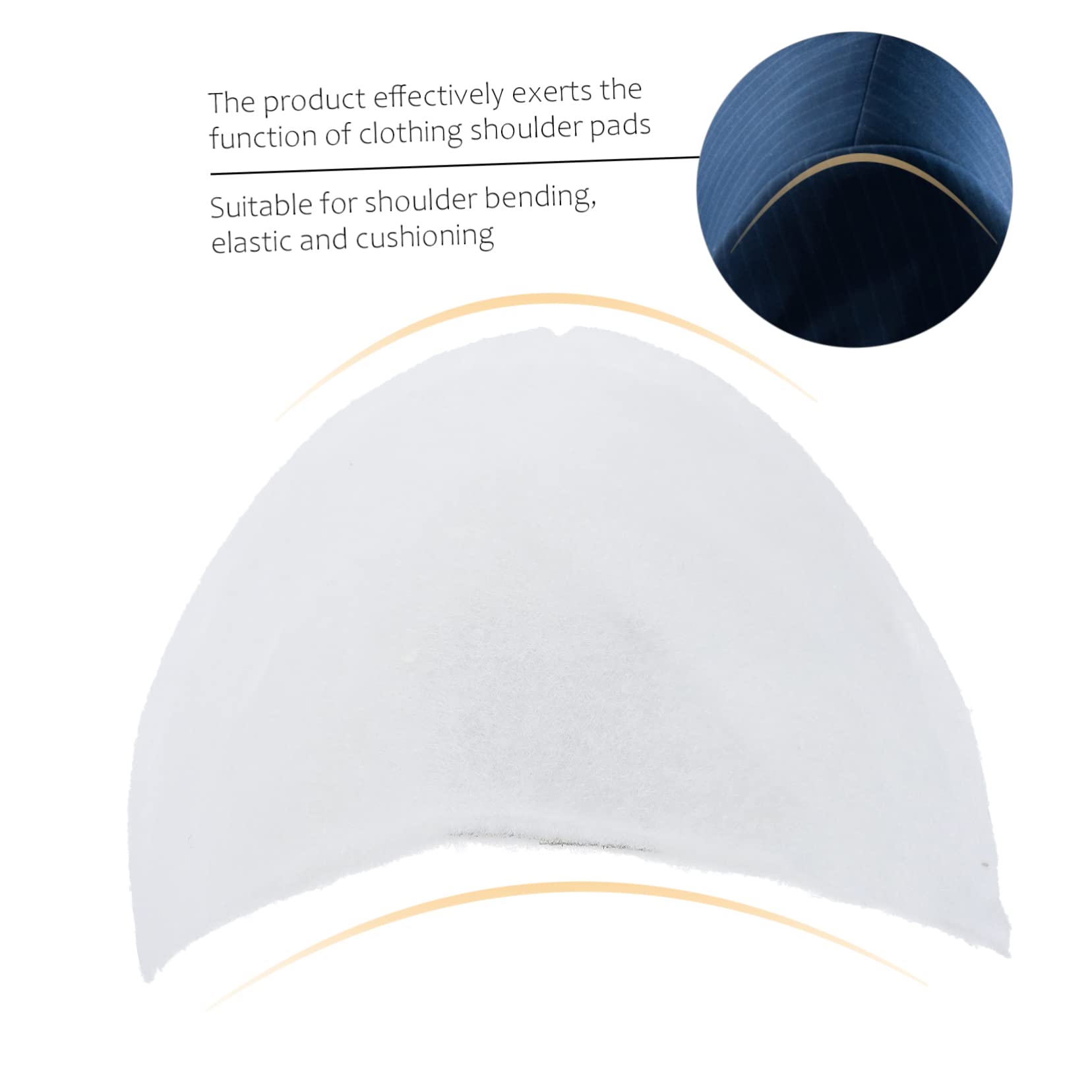 OHPHCALL Cotton Shoulder Pads Suit Shoulder 50pcs Shoulder Pads for Mens Suits Womens Clothing Shoulder Push up Pads