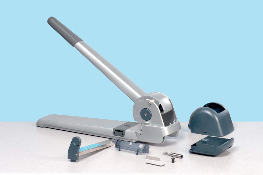 Leitz PETRUS 623363 - Taladro de gruesos y especiales 2 agujeros modelo 582 color plata