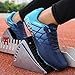 Ifrich Mens Womens Boys Girls Spikes Athletics Racing Running Shoes Track and Field Sneaker Dark Blue