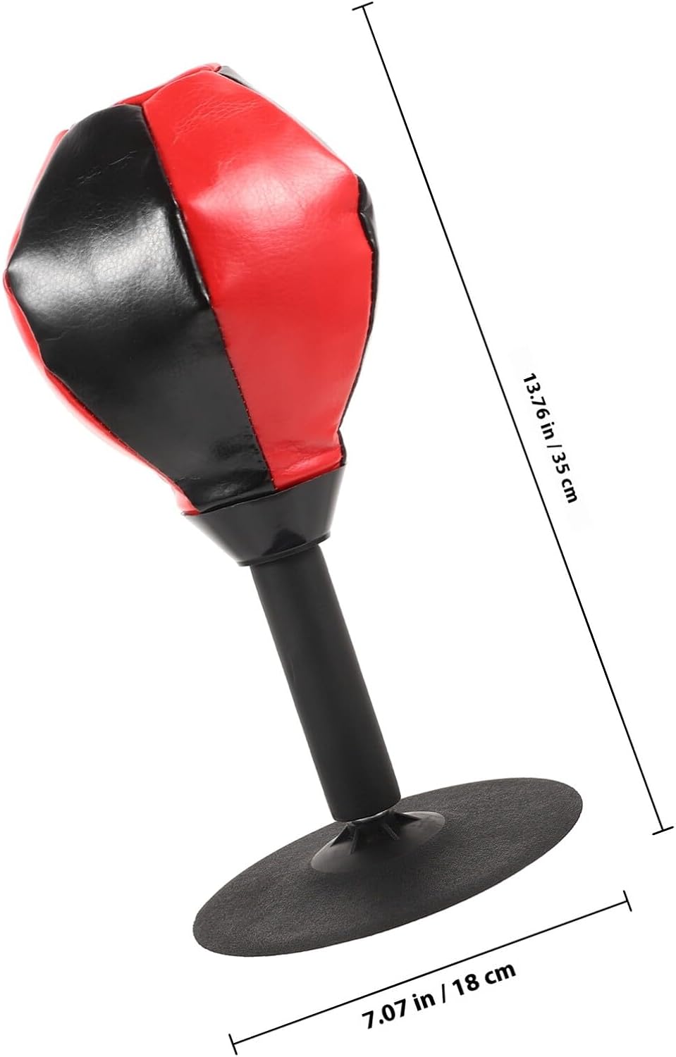 Yardwe Desktop Boxing Speed Ball Reflex Bag with Suction Cup, Red Training Ball for Adults, Stress Relief Boxing Equipment for Home and Daily Workout