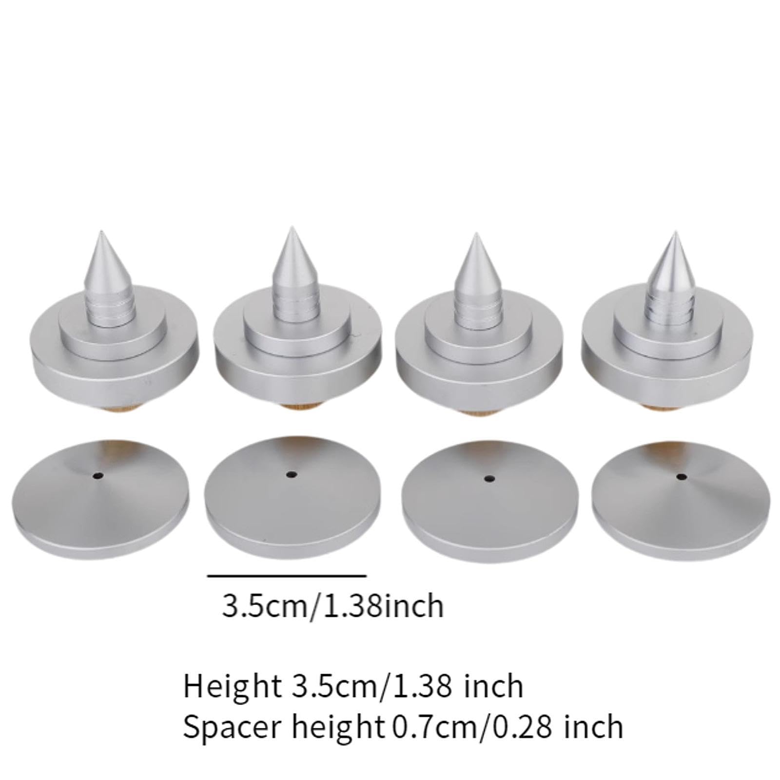MagiDeal 4 Pieces Speaker Spikes Pads Mats Shock Absorber Pucks,Speaker Vibration Dampener Stand Feet Pads for CD DVD Player