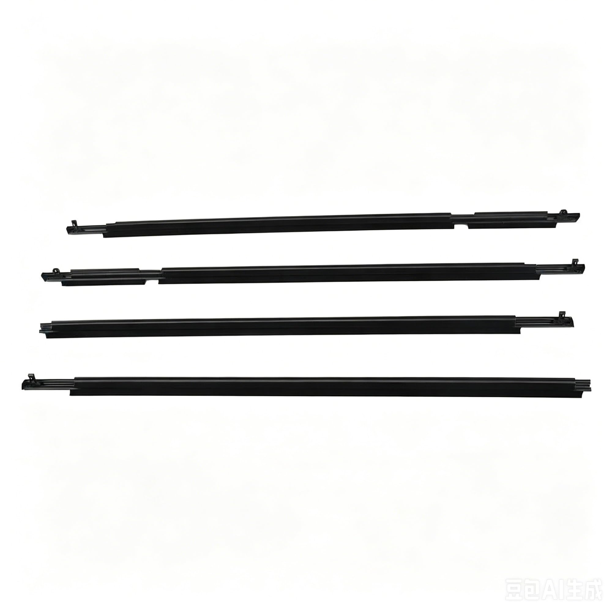 Car Door Window Rubber Seal Strip for Toyota RAV4 2009-2012 Window Weatherstrip Belt Trim Waterproof Front Rear Outer Windows Glass Sealing Rubber Strips AJOHBM