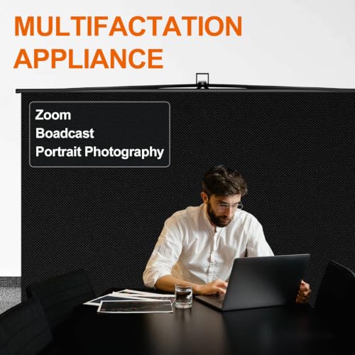 Image of EMART 77x92in Collapsible Chromakey Panel Portable Black Screen
