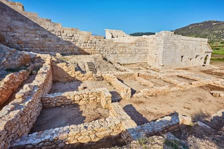 adrium WTD - Lienzo decorativo (120 x 80 cm), diseño de ruinas de la antigua Pataras, provincia de Mugla, Turquía
