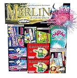 TK Gruppe Timo Klingler XXL Silvester & Feuerwerk 2026 Jugendfeuerwerk F1 Set mit 170 Teilen für Kinder & Jugendliche - Neujahr mit Wunderkerzen - Knallerbsen (Merlin)