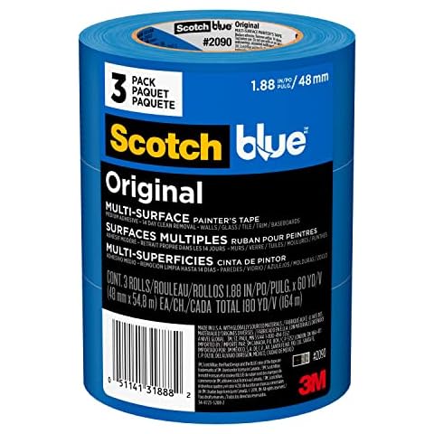 ScotchBlue Original Painter's Tape, 3 Rolls Cover