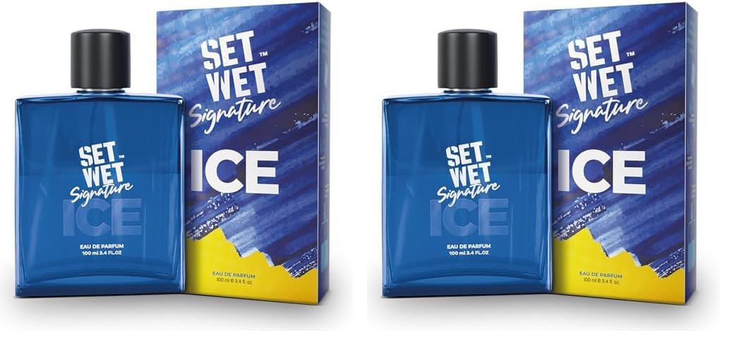 Set Wet Ice Perfume for Men, 100ml|Citrusy Long Lasting Perfume for Men|Gift for Men|Best Everyday Fragrance (Pack of 2)