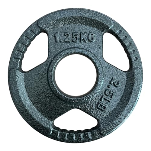 Chase Fitness 1.25kg Tri Grip Cast Iron 2" Olympic Weight Plate (1.25kg x 4) - Image 3