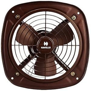 Havells Ventil Air DSP 230mm Exhaust Fan| Cut Out Size: Ø9.5| Watt: 40| RPM: 1350| Air Delivery: 510| Suitable for Kitchen, Bathroom, and Office| Warranty: 2 Years (Choco Brown)