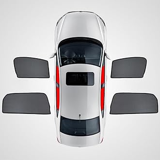 Car Window Sunshades for Toyota Fortuner 2006 2007 2008 2009 2010 2011 2012 2013 2014 2015 2016 Mesh Sunshade Magnetic Suction Blackout Curtain Half Shade Sun Protection Cover Interior Accessories