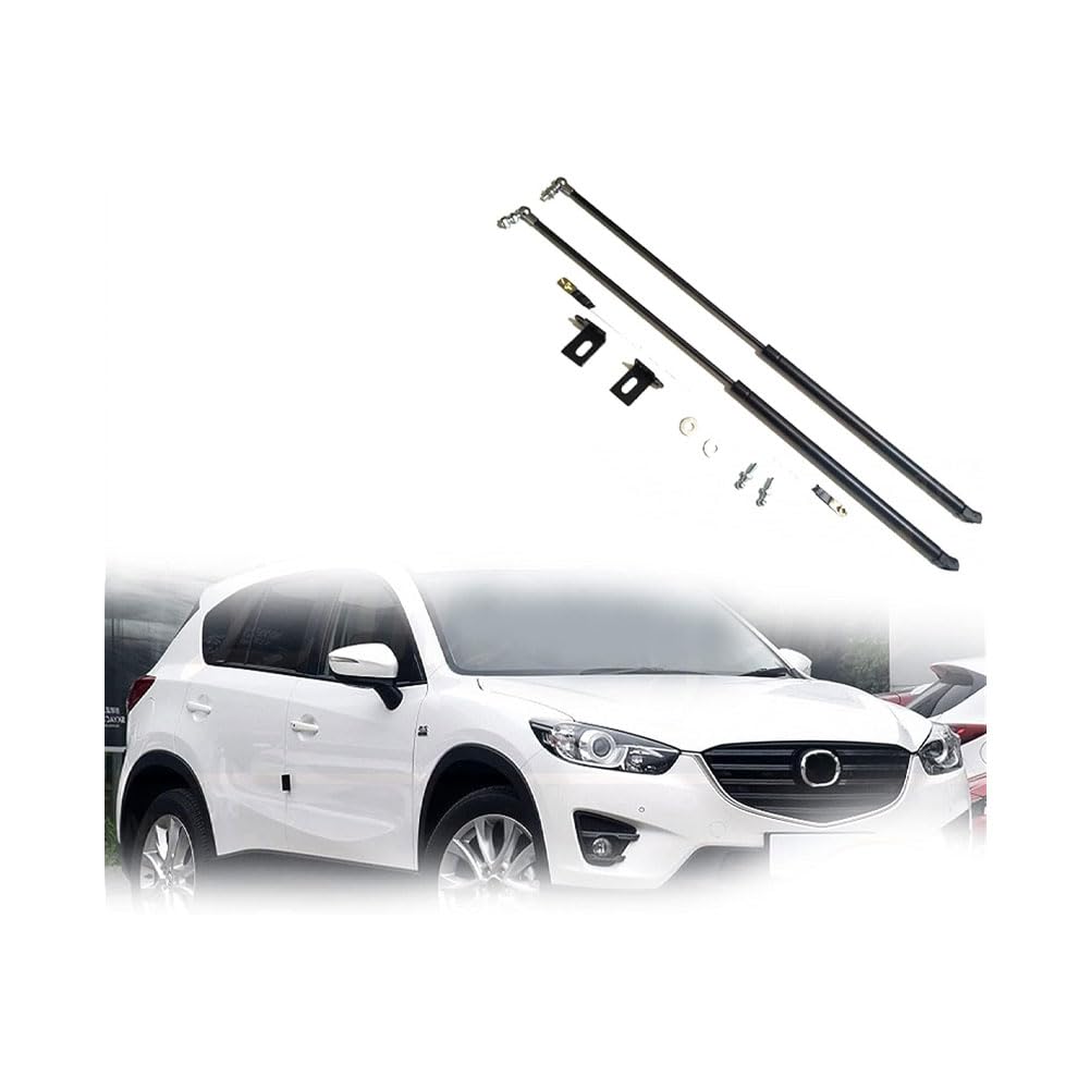 PARREN 2Pcs Car Bonnet Gas Struts for Mazda CX-5 CX5 2013-2016, Front Hood Bonnet Gas Springs Damper Hydraulic Lift Supports Absorber Rods Accessories