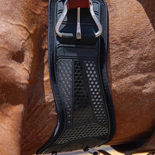 Miniatura 5 de Professional S Choice Cincha Contorneada Para Caballos Contorno Duradero, Transpirable Y Ajustable Con Forro De Neopreno Ventech Disponible En 6 Tamaños Y 2 Colores 26 Pulgadas Negro