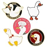 LUKGELYAM Bonitos pines esmaltados con diseño de dibujos animados para mochilas, Metal