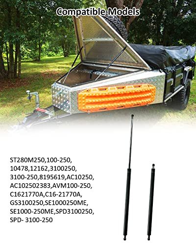 Gas Struts Spring Shock 28 Inch 250Lb/1112N, Prop Lift Support Fit For Heavy-Duty Snowmobile Travel Trailer Tonneau Cover Truck Bed Cover Celler Door Trap Door #TOP4