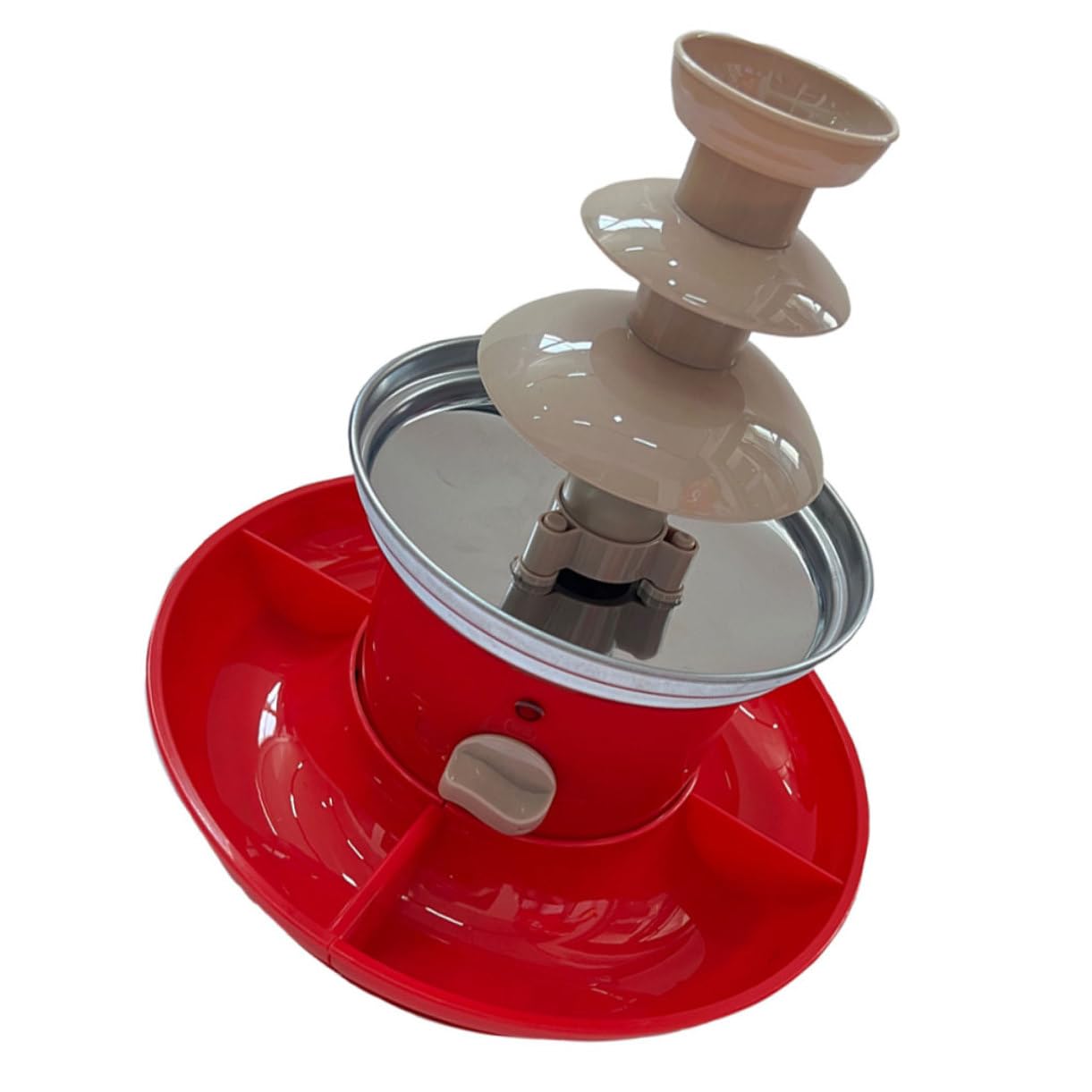 VINTORKY 1set Chocolate Fountain Machine for Parties for Dipping Fruits Marshmallows Cookies Easy Assembly and Cleanup Great for Birthdays Weddings and Gatherings Us