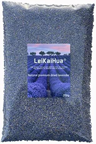 LEIKAIHUA 100% natural dried lavender buds. Cloakroom deodorant, handmade candles. 200 g Dry Lavender Buds Bulk Wholesale Fragrant