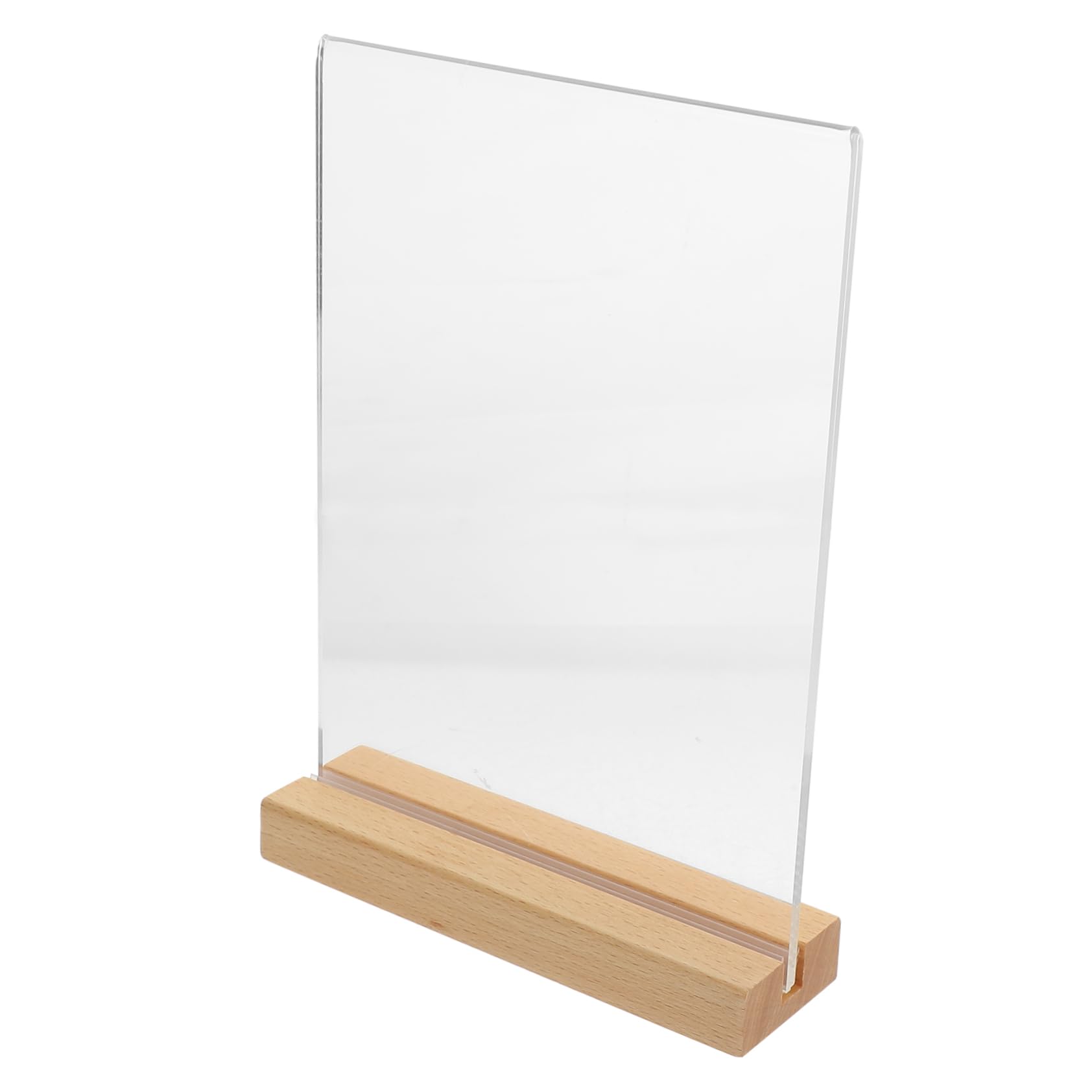 GRIRIW Acrylic Table Sign Display Stand Double-sided Poster Holder for Restaurants Retail Office Home Exhibition