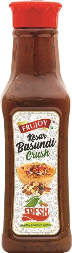 Frujoy Kesar Basundi Crush 750ml | For Fruit Mocktail | Cocktail | Cake | Baking Essentials | Juices | Beverages-image-45