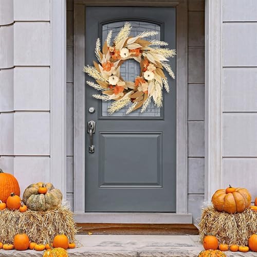 Winemana Fall Wreath Decor Wreaths For Front Door Thanksgiving Indoor Decorations thumb #3