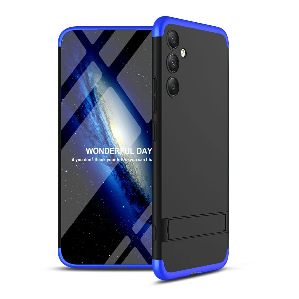Spazy Case® Samsung Galaxy A34 5G Cover Case Ull Body 3 in 1 Slim Fit Complete 3D 360 Degree Protection Hybrid Hard Bumper Back Case Cover with Stand for Samsung Galaxy A34 5G -Black & Blue (B0C4XY5LPH) Amazon Price History, Amazon Price Tracker