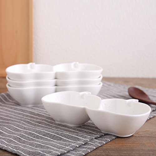 SOLECASA"7.6inch/Set of 4" Porcelain/Ceramic Utility Sauce Dipping