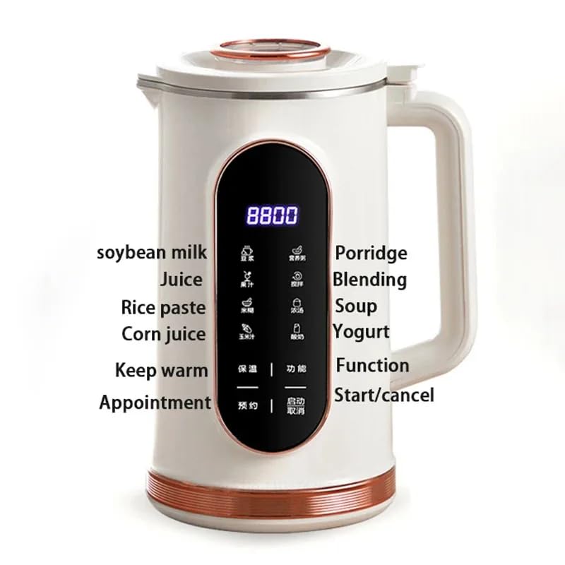 Machine à lait de soja multifonction avec programmation 12h et écran LED - 5