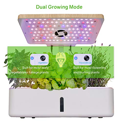 Moistenland Hydroponics Growing System,Indoor Herb Garden Starter Kit w/LED Grow Light,Plant Germination Kits 12 Plant Pots for Home Kitchen Gardening (12 Pots) Moistenland Hydroponics Growing System,Indoor Herb Garden Starter Kit w/LED Grow Light,Plant Germination Kits 12 Plant Pots for Home Kitchen Gardening (12 Pots)