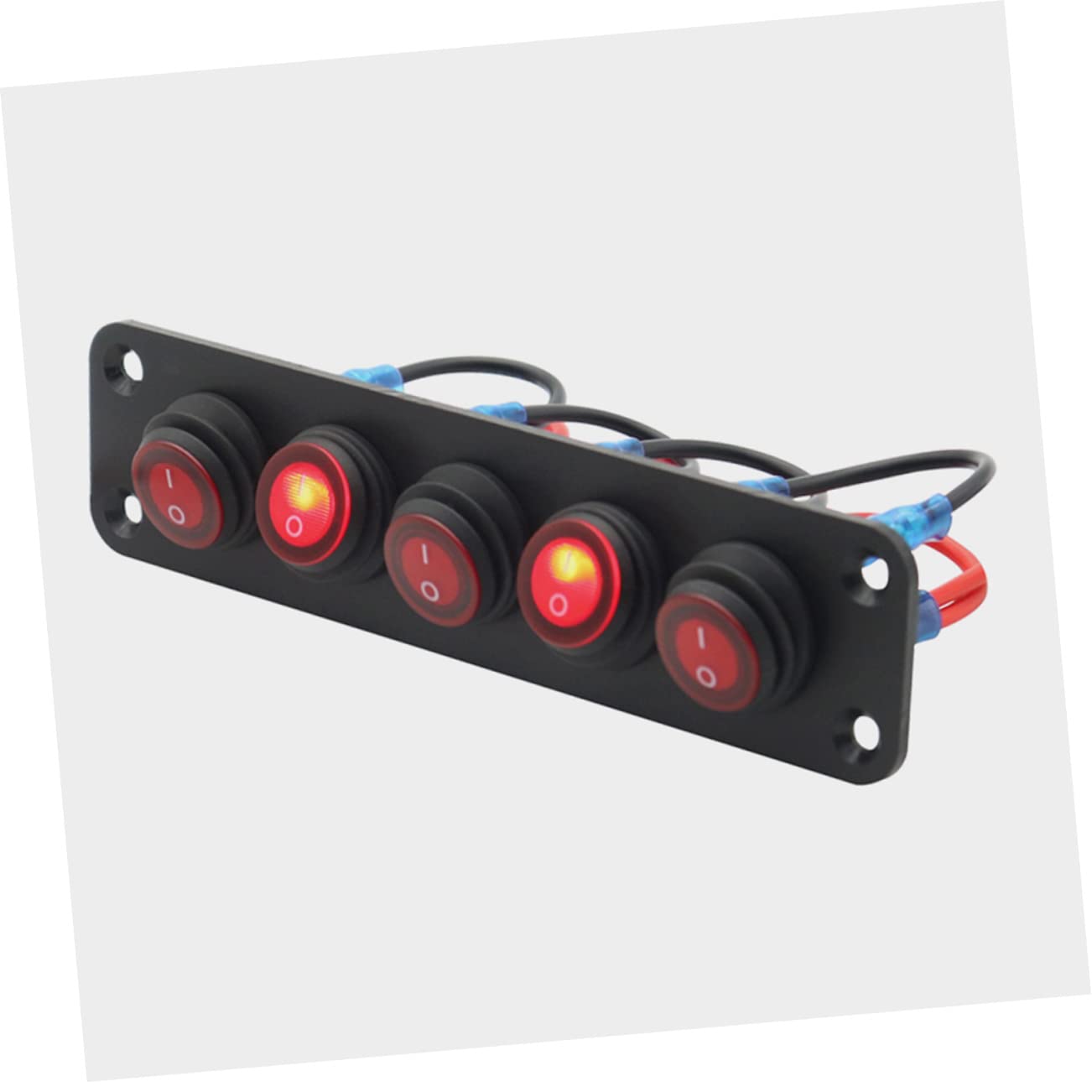 Gatuida 2piezas Panel De Interruptores Gang Para Vehículos Indicador Led Interruptor De Diseño Práctico Para y Automóviles
