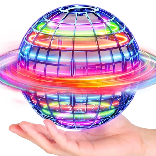Ivtivfu Flying Orb Ball (Blue, 2025 Upgraded) with Dazzling Lights,