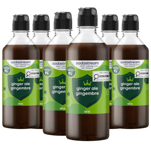 SodaStream Classics - Ginger Ale, 440 ml x 6 (Makes 54L)