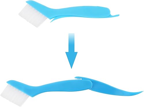 Miniatura 7 de Kit de limpiador de peine de aleta de condensador de aire acondicionado, 2 piezas, kit de cepillo limpiador de aletas de aire acondicionado,