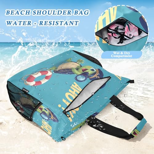 Sac de voyage pour croisière et plage Turtle Ocean résistant au sable