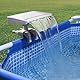Entspannende Wasserfall-Kaskade, Oberirdischer Schwimmbadbrunnen, Überlaufbefestigung, Abnehmbarer PVC-Wasserfall-Poolbrunnen